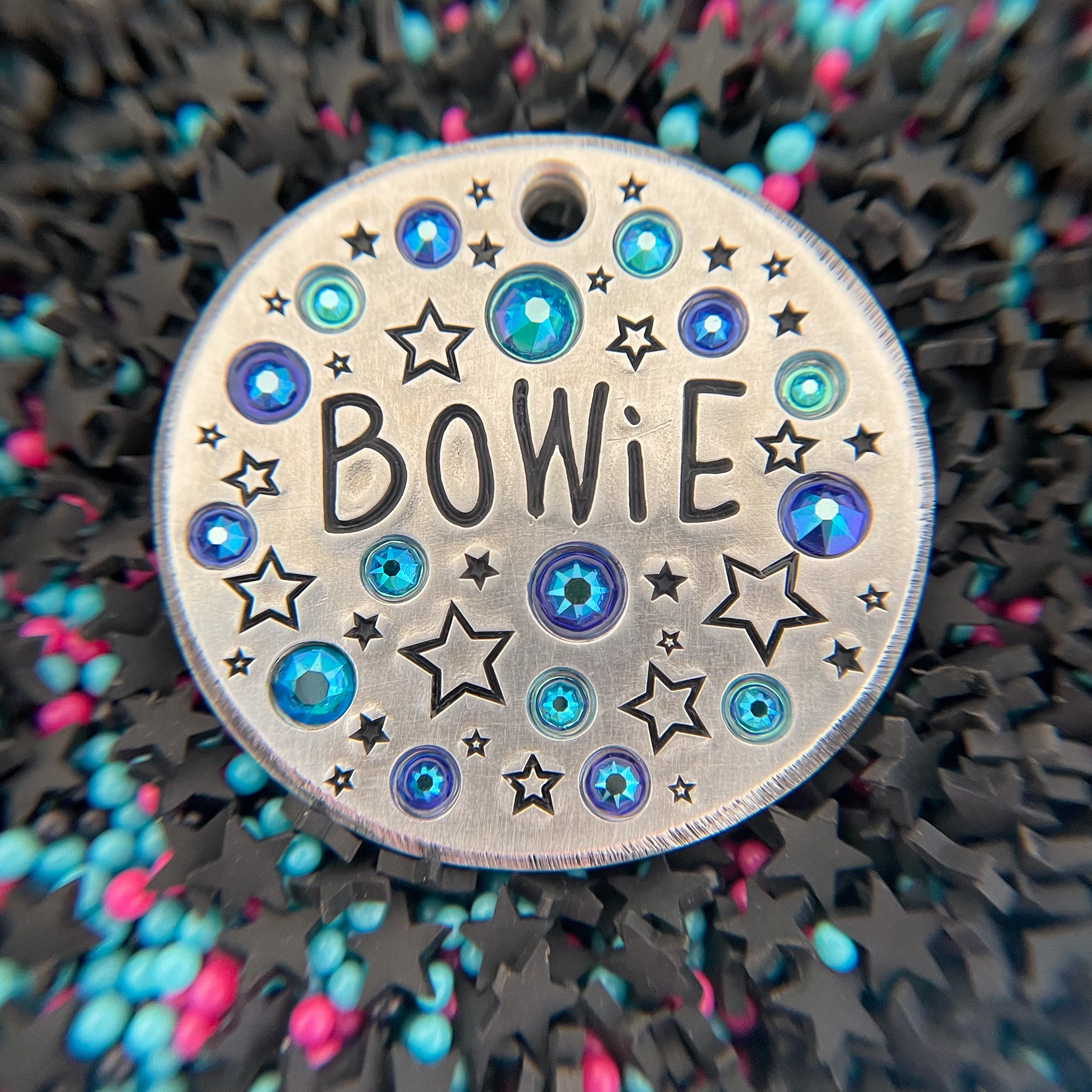 custom crystal tag